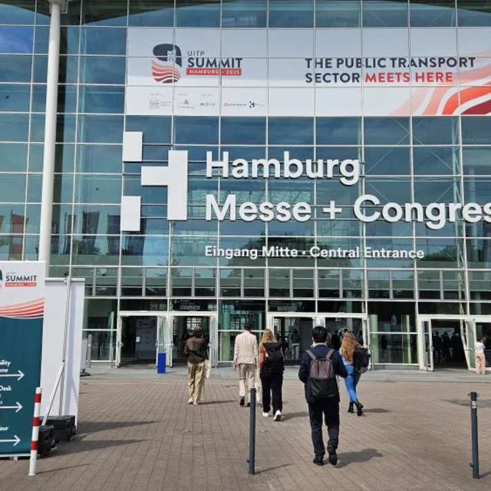 Eingang des Messe- und Kongresscenters in Hamburg