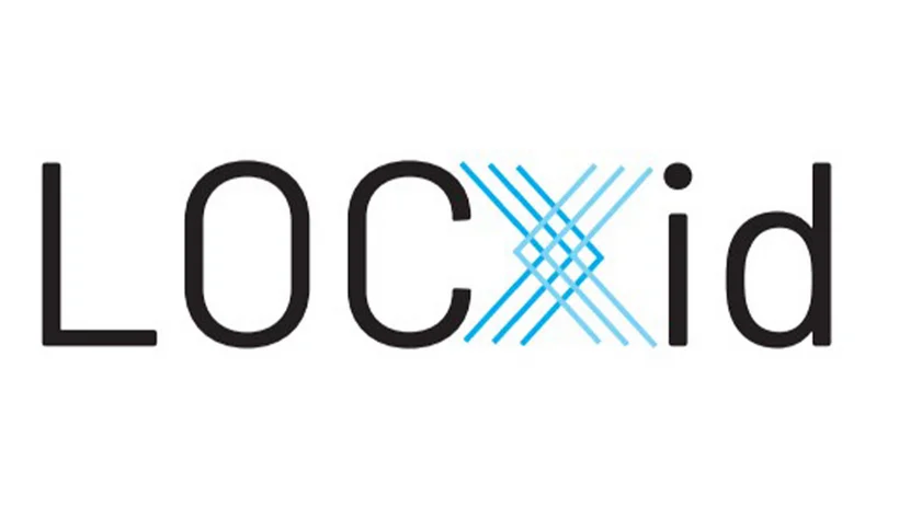 Logo der LOC.id-Technologie, bestehend aus dem Schriftzug „LOCid“ mit stilisiertem X aus blauen Linien zwischen den Buchstaben „C“ und „i“.